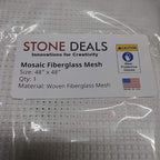 Mosaic Mesh for Back Mounted Tile, 48" X 48", Non Sticky
