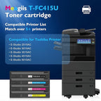 TFC415U T-FC415U Toner Cartridges 4-Pack Replacement for Toshiba T-FC415U Toner T-FC415U-K T-FC415U-C T-FC415U-M T-FC415U-Y for Toshiba E-Studio 2515AC 3015AC 3515AC 4515AC 5015AC Printer