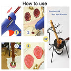 Wax Seal Stick, Ioggtser 26 PCS Mini Glue Gun Wax Seal Stick for Wax Seal Stamp, Sealing Wax Sticks for Wedding Invitations, Cards, Envelopes (Pearl White)