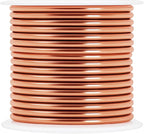 Mandala Crafts 13 Gauge Anodized Aluminum Craft Wire for Jewelry Making - 300 FT Colored Flexible Rose Gold Combo Wire - Bendable for Bonsai Armature Crafting Sculpting