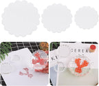 3 Pieces Acrylic Stamp Blocks Set, Sector Clear Stamping Blocks Tools Set With Grid Lines for Scrapbooking Crafts Making