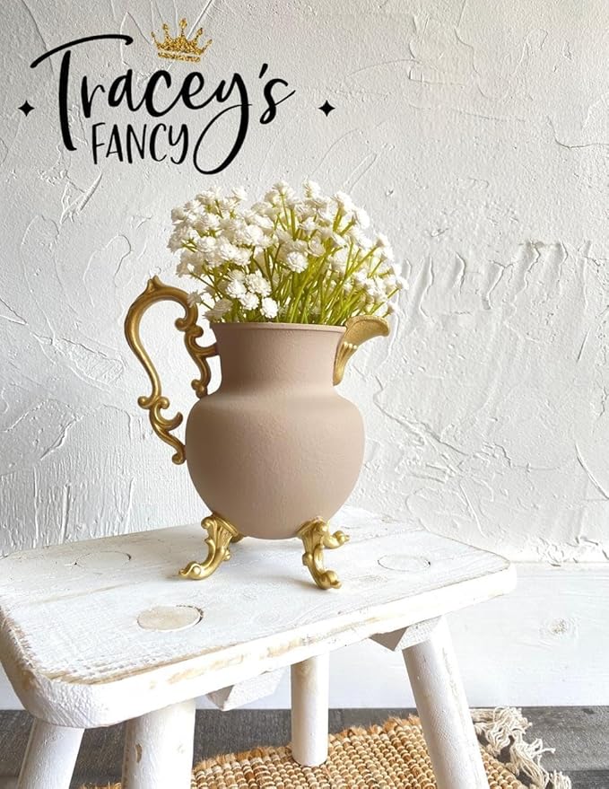 Dixie Belle Paint Company Chalk Finish Furniture Paint - Cobblestone (1 Gallon - 128oz) - Matte Weathered Stone Chic Chalk Mineral DIY Furniture Paint