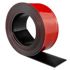 Neoprene Rubber Strips Self Adhesive Solid Rubber Sheets, Rolls & Strips for DIY Gaskets Crafts Pads Seals Warehouse Flooring Neoprene Sheet with Adhesive Backing (2" Wide x 1/5" Thick x 10' Long)