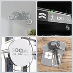 Laser Engraving Blank Silver ABS Double Color Plastic Sheet, 11.8x6.49x0.05 inch Materials Double Color Plastic Sheet for Interior Signs, Badges, DIY Carving Pack of 12 (Silver)