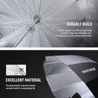 NEEWER 41"/104cm Parabolic Reflective Umbrella Photography with Silver Inner, Soft Lighting with Diffuser Cover, Bag, Quick Fold for Camera Photo Studio Video Light Shooting Monolight Flash, NS1U