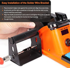 YIHUA 926 III 60W LED Display Soldering Iron Station Kit w 2 Helping Hands, 6 Extra Iron Tips, Roll of Lead-Free Solder, Solder Sucker, S/S Tweezers, °C/ºF Conversion, Auto Sleep & Calibration Support
