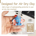 50ml Air Dry Clay Glaze & Varnish - Matte Finish for Crafts/Pottery/Sculptures - Waterproof & Quick-Drying & Non-Yellowing Clear Coating - Matte Polymer Clay Sealer