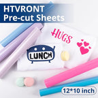 HTVRONT Heat Transfer Vinyl Blue HTV Vinyl - 13 Sheets of Various Blue HTV for Shirts, Turquoise Iron on Vinyl Compatible with Cricut Cutting Machine & Cameo