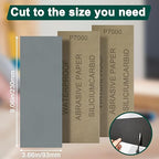 10PCS Sand Paper 7000 Grit Sandpaper Sheets, 9 x 3.6 Inch Wet Dry Sandpaper Sheets, Sand Paper for Metal, Wood Furniture, Automotive and Crafts