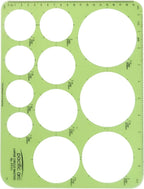 Pacific Arc Template: Large Circle Master, 11 Circles, 1.5" to 3.5" 8.5" x 11"