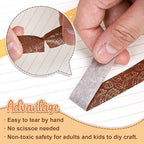 Whaline 12 Rolls Fall Washi Tapes Foil Gold Decorative Tape Autumn Gnome Pumpkin Fall Leaves Turkey Patterned Masking Tape for Fall Thanksgiving Scrapbook Journal DIY Craft Gift Wrapping, 0.6Inch