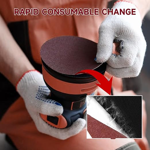 5 Inch 100 PCS Sanding Disc 80 Grit,Hook and Loop Sanding Discs for Random Orbital Sander