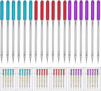 HONEYSEW 30 Pieces Sewing Machine Needles HAX1 130/705H Universal Regular Point Flat Shank Sewing Needle Compatible with Singer, Brother,Janome,Pfaff and Other Brand (Size(11,14,16) X10PCS)