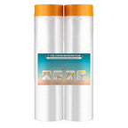 LLPT Tape and Drape 106.3”(Unfolded) x 66 Ft Each 2 Pack Pre-Taped Masking Film 0.27 Mil Painters Plastic Drop Cloth for Auto Wall Furniture Painting Protection (MFT2702)