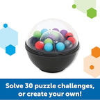 Learning Resources Scramboozle Puzzle Ball - 3D Brain Teasers and Puzzle Games for Kids and Adults, Puzzle Sort Ball Game, Fidget Toys, Travel Games for Ages 6+