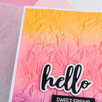 BAOFALI 3D Embossing Folder for Card Making, Leaves Plastic Texture Fades Embossing Folder Template for Scrapbooking and Other Paper Craft Album Stamps DIY Decoration 6.3" L x 4.5" W