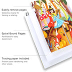 ArtBeek Marker Paper Pad, 9"x12" Alcohol Marker Paper, 60 Sheets (120lb/200gsm) Marker Sketchbook Bleedproof, Art Paper for Drawing and Painting, Sketching, Coloring, Lettering