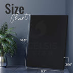 Black Foam Board 11.7 x 16.5 x 1/8" (3mm) Inch, 15 Pack Acid-Free Foam Core Poster Board Sheets for Art, Crafts, Presentation, Vision Board, Signboard, and Party Decorations