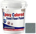 Epoxy Colored Sand Floor Paint, Epoxy Floor Paint for Concrete, High Gloss Marble Effect Coating, Waterproof Non-Slip Concrete Paints, Suitable for Indoor/Outdoor Use (Dark Gray,32 oz/1 kg)