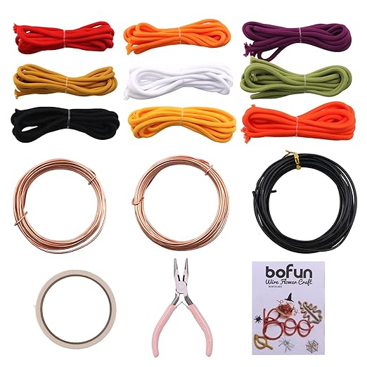 Wire Craft Kit for Adults, Teens Halloween DIY Wire Art Crafts Set for Home Gatherings, Birthday Party Group, Holiday Parties, Women Birthday, Mother's Day Gifts, Handmade Home Decor (Halloween)