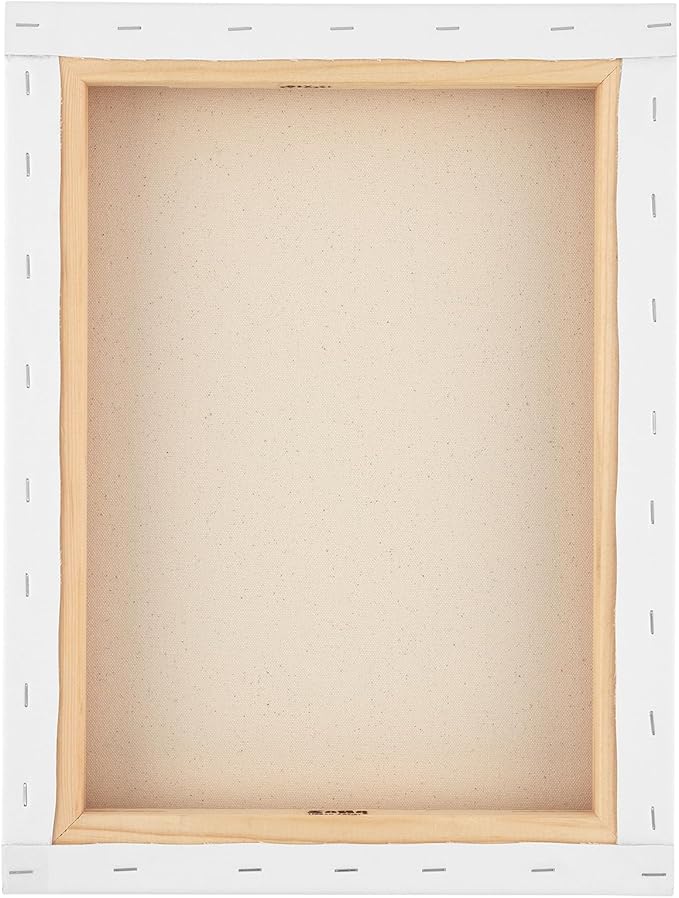 SoHo Urban Artist, 24x36 Heavyweight Stretched Cotton Canvas for Painting - 1.5" Deep- 3 Pack, Triple Primed, 100% Cotton Canvas, Archival, Universal Primed for Oil, Acrylic, Alkyd, Mixed Media