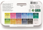 Winsor & Newton Cotman Watercolor Paint Set, 12 Half Pan w/ Water Brush Pen and Mixing Palette