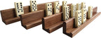 Easy-View Domino Racks for Maximum Visibility and Ease in organizing Your Hand. Solid American Black Walnut