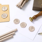Nuanchu 15 Pcs Glue Gun Sealing Wax Sticks Retro Vintage Wax Sticks for Seal Stamp and Letter for Wedding Invitations Card Envelope Christmas Holiday Gift Ideas(Champagne)