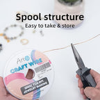 Art3d 18 Guage 120 FT Craft Wire for Jewelry Making, Beading, Sculpting, Gardening, DIY Project, Ornaments, 1 Roll - Copper