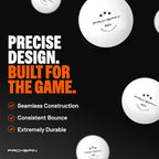 PRO SPIN Ping Pong Paddles - High-Performance Set with Premium Table Tennis Rackets, 3-Star Ping Pong Balls, Compact Storage Case | Professional Quality Ping Pong Paddle Set | Indoor & Outdoor Games