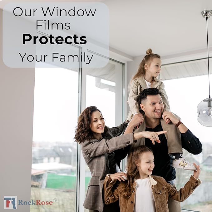 UV 99% VLT 5% Security and Safety 4 Mil Color Window Film Shatterproof Anti Shatter Tempered Glass Film for Home and Office Windows (VLT 5%, 24 in x 15 FT)