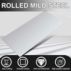 Hicarer 1 Pcs Mild Steel Sheet Cold Rolled 18 Gauge Metal Plate Weldable Metal Sheets for Professional Industrial DIY Use, Clean Surface Easy to Weld (36'' X 12'')
