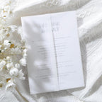 UNIQOOO 30 Pack Pre-Folded Vellum Jackets for 5x7 Invitations, Elegant Blank DIY Vellum Paper, 115GSM Semi-Transparent Cover Jacket for Wedding Envelopes