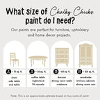 Chalky Chicks All-in-One Chalk Paint for Furniture or Cabinet - 8 Fl Oz - Matte Finish Cuppa Latte Tan for Metal, Wood Furniture Paint - No Sanding All-in-One for Home Decor & Crafts, USA Made