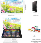 2ml Large Capacity Metallic Watercolor Paint Set, 36/60/84 Color Metallic/Pearlescent/Glitter/Color Shifting/Shimmer Water Color Paint for Adult Kids with 2 Paintbrushes