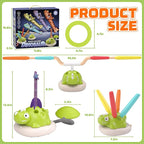 Aliex 3 in 1 Dinosaur Musical Jumping, Toss Ring and Stomping Launch Rocket Launcher, Indoor & Outdoor Sports Toys with Remote Control for Kids Ages 3-8 4-6,Active Outside Toy Gift for Boys and Girls