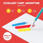 Simetufy Small Painting Canvas Panels 6x6 Inch, 12 Value Pack - 8 Oz Triple Primed 100% Cotton Acid Free White Blank Flat Canvas Boards for Acrylic, Oil Paints