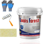 Louis Forest Epoxy Floor Paint, High-Gloss Marble Effect Coating, Epoxy Colored Sand Floor Paint, Wear-Resistant and Non-Slip for Indoor Outdoor (1KG-Millet yellow)