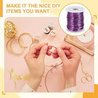 uxcell 12 Gauge / 2mm Anodized Aluminum Wire for Jewelry Craft Making, 102 Feet Bendable Flexible Wire for DIY Home Decor Gardening Sculpture, Purple