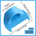 1 PCS 3mm Edge Lock Seam Guide, Mini Sewing Finger Ruler for Hand Sewing, DIY Sewing Kit Tool, Sewing Needle Gauge Measuring Guide, Blue