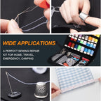 Rustark 86Pcs Sewing Kit With Portable Bag, Premium Supplies Includes 18 Colors Threads and Accessories for Home, Traveler, Emergency Repair