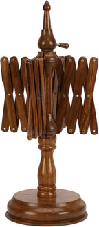 Bhartiya Handicrafts Rosewood Table Top Yarn Swift | Hand Operated Yarn Winder Swift | Yarn Winder for Swift Winding Lines (Design 2)