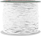 Mandala Crafts 0.5mm 109 Yards White Cotton Waxed Cord for Jewelry Making Bracelet Cord Waxed String - Beading String Thread Jewelry Cords for Necklaces String