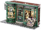 TuKIIE DIY Miniature Dollhouse Kit with Furniture, 1:24 Scale Creative Room Opened & Closed Movie Inspired Wooden Doll House Plus Dust Proof for Kids Teens Adults(Magical Wand Shop)