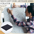 Dinifee 5 Sheets Large Carbon Paper for Tracing 20.3 x 36 Inch Graphite Transfer Paper Waxed Carbon Transfer Paper for Wood, Paper, Canvas, Woodworking Patterns, Fabric, Sketch Drawing, Black