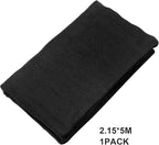 Boao Halloween Cheese Cloth 85 x 197 Inch Black Cheesecloth Roll for Crafts Large Cotton Muslin Gauze Fabric for Halloween Outdoor & Indoor Spooky Decoration