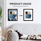 Mat Board Center, Pack of 25, 11x14 for 8x10 White Picture Mat Sets - Acid Free, 4-ply Thickness, Bevel Pre-Cut White Core - Includes Backing Boards and Clear Bags - for Pictures, Photos, Framing