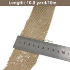 2" Wide Natural Burlap Fabric Roll - 10 Yards Jute Ribbon for Gift Wrapping, Wedding Decorations, Rustic Crafts, Wreaths & Home Decoration (5cm Wide)