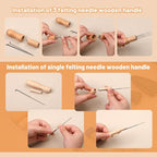 82PCS Needle Felting Tools, Needle Felting Needles, 4 Sizes Felting Needles with Needle Bottle Felting Tool Holders, Complete Needle Felting Supplies for Beginner Professional