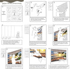 AFZEVEB-3D Landscape Wallpaper seafront verandahs Wall murals for Bedroom 114"x74"(Not Peel and Stick)